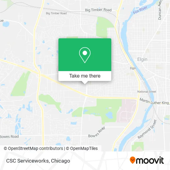 CSC Serviceworks map