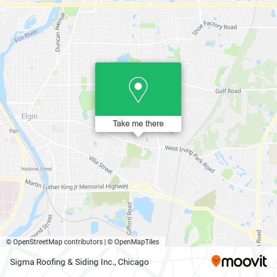 Mapa de Sigma Roofing & Siding Inc.