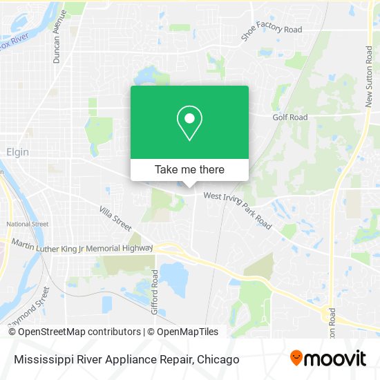 Mississippi River Appliance Repair map