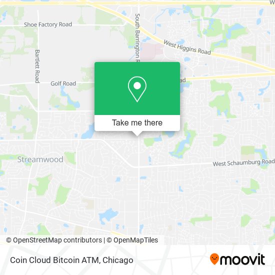 Mapa de Coin Cloud Bitcoin ATM