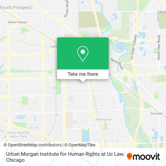 Mapa de Urban Morgan Institute for Human Rights at Uc Law