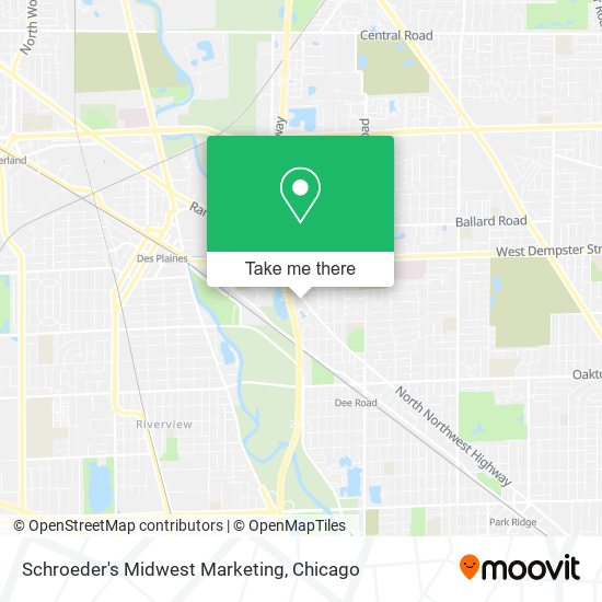 Mapa de Schroeder's Midwest Marketing