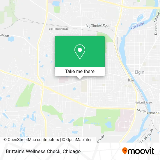 Brittain's Wellness Check map