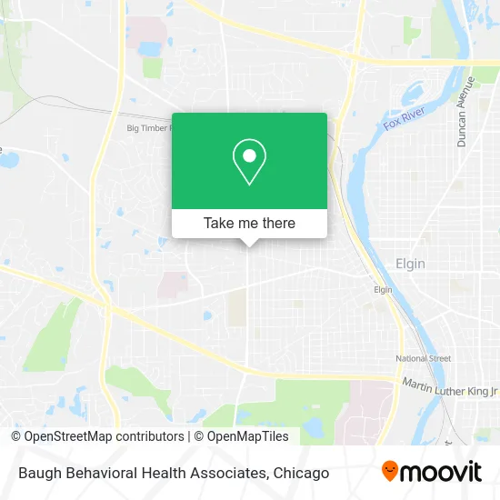 Baugh Behavioral Health Associates map