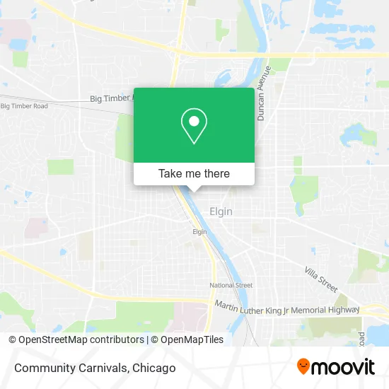 Community Carnivals map