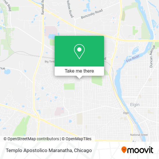 Mapa de Templo Apostolico Maranatha