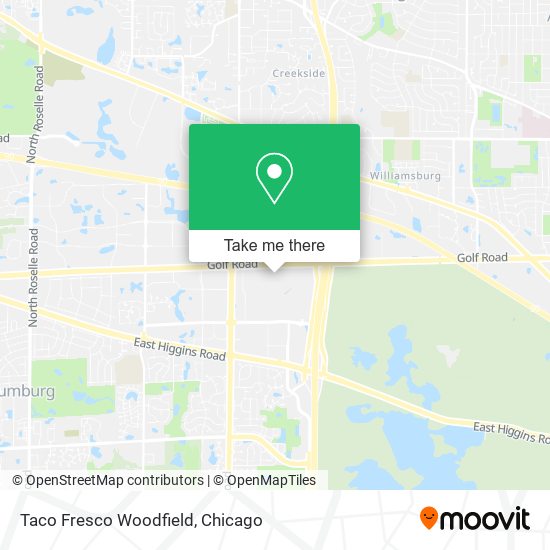 Mapa de Taco Fresco Woodfield