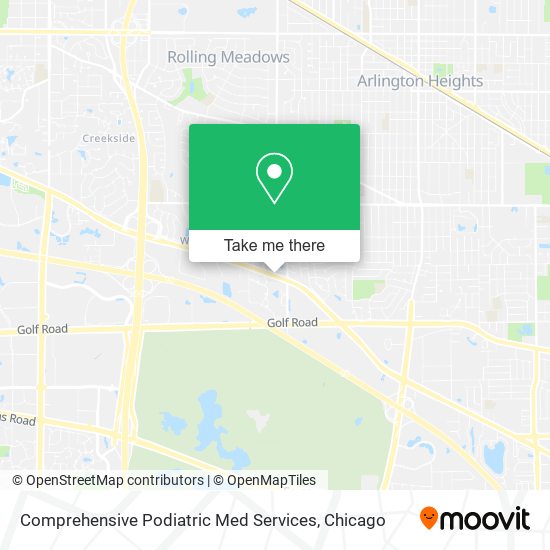 Comprehensive Podiatric Med Services map