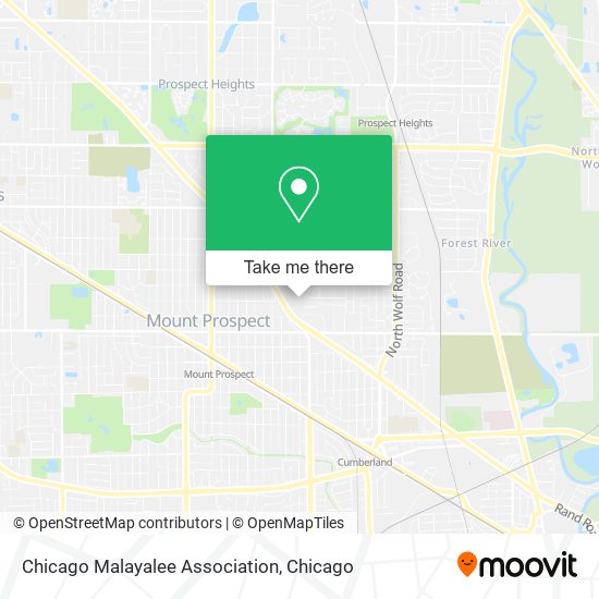 Chicago Malayalee Association map