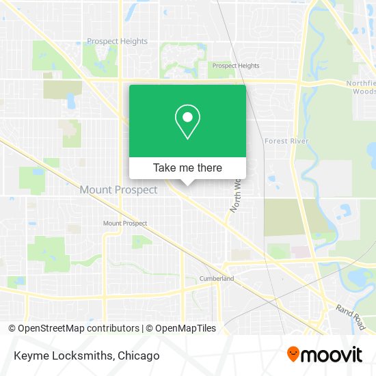 Keyme Locksmiths map