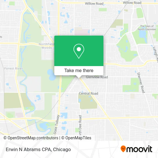 Erwin N Abrams CPA map