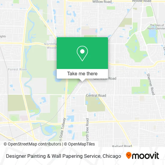 Designer Painting & Wall Papering Service map