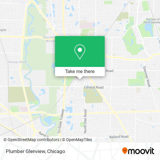 Plumber Glenview map