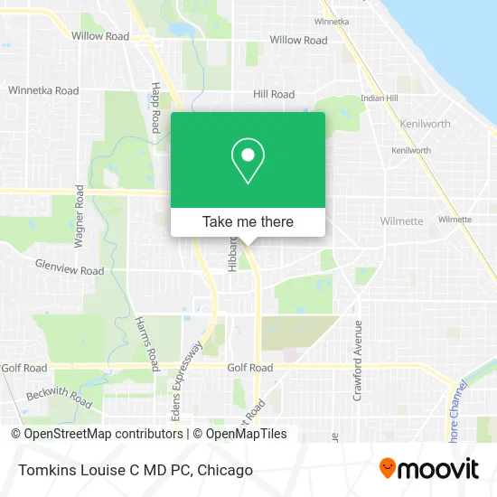 Tomkins Louise C MD PC map