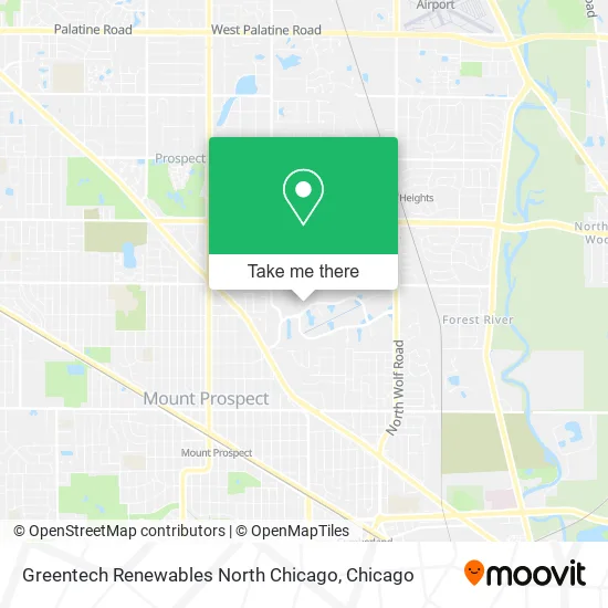Greentech Renewables North Chicago map