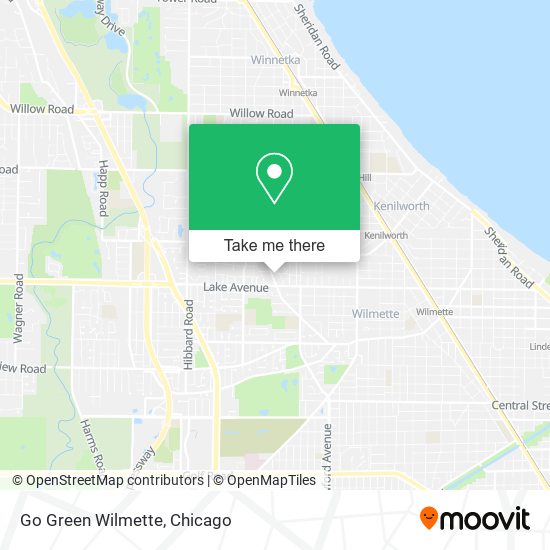 Go Green Wilmette map