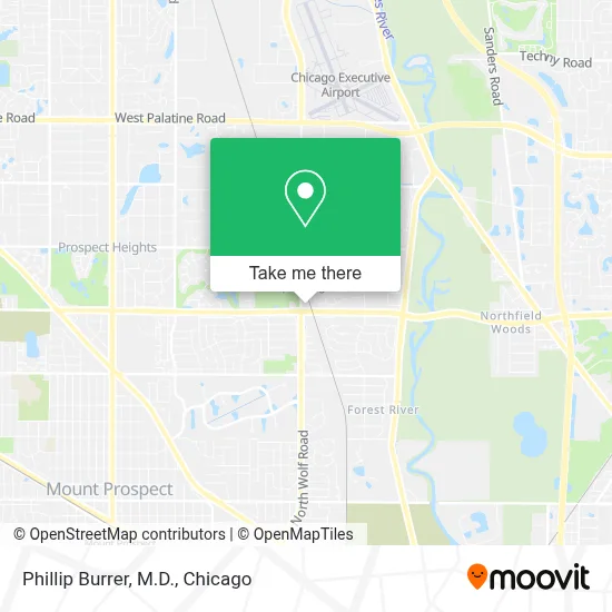 Phillip Burrer, M.D. map