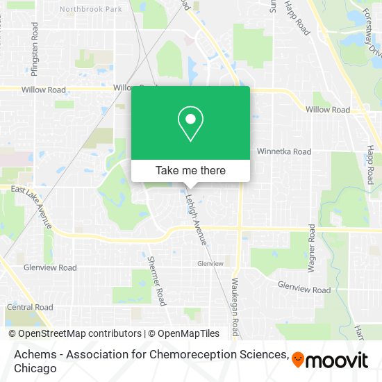 Mapa de Achems - Association for Chemoreception Sciences