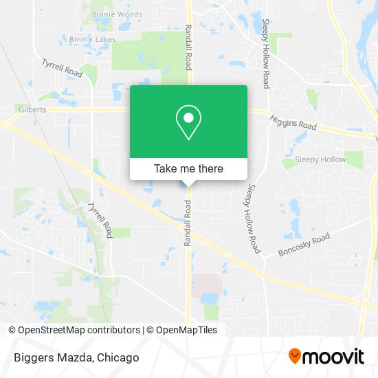 Biggers Mazda map