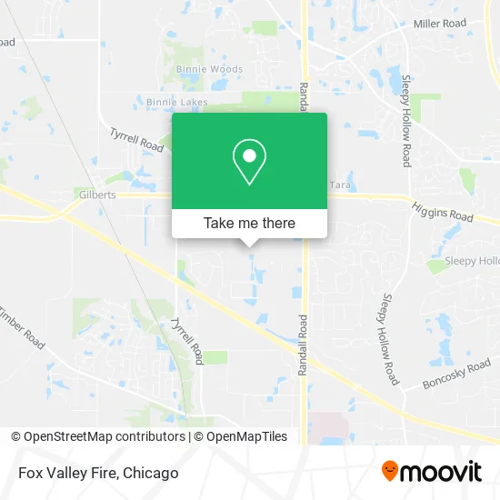 Fox Valley Fire map