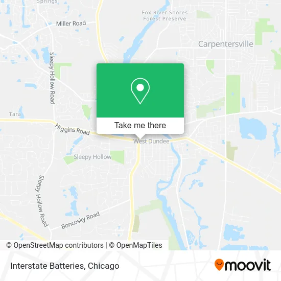 Interstate Batteries map