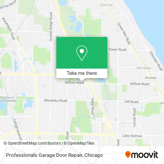 Professionals Garage Door Repair map