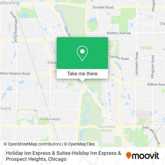 Mapa de Holiday Inn Express & Suites-Holiday Inn Express & Prospect Heights