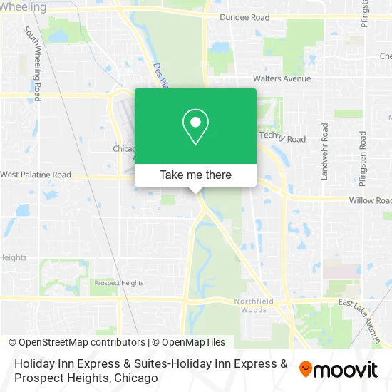 Holiday Inn Express & Suites-Holiday Inn Express & Prospect Heights map