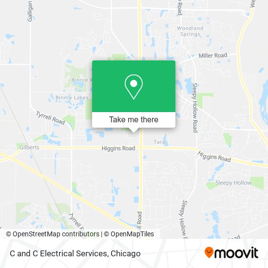 C and C Electrical Services map