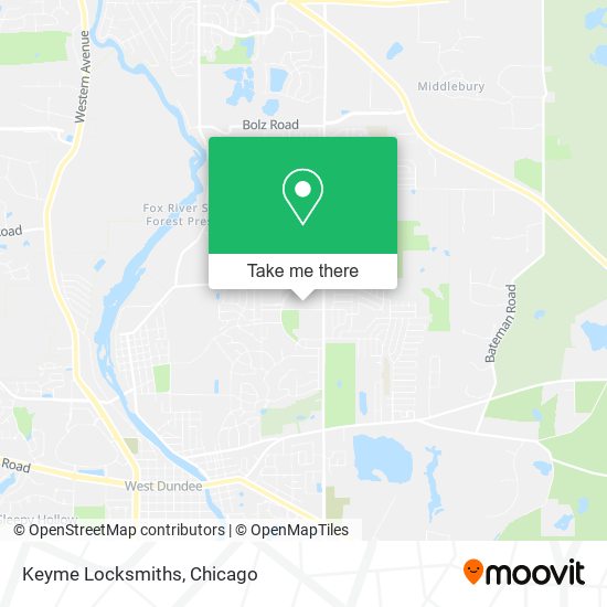 Keyme Locksmiths map