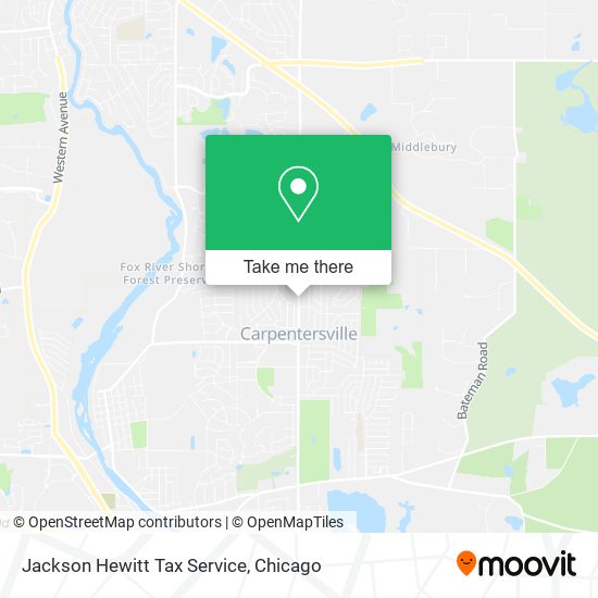 Jackson Hewitt Tax Service map