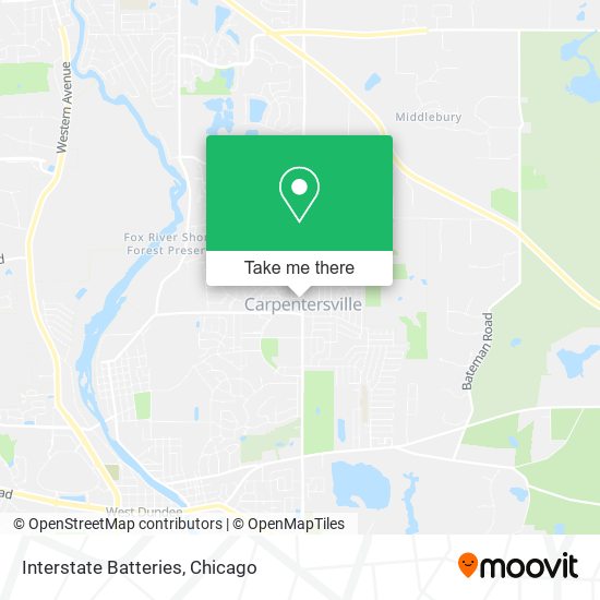 Interstate Batteries map