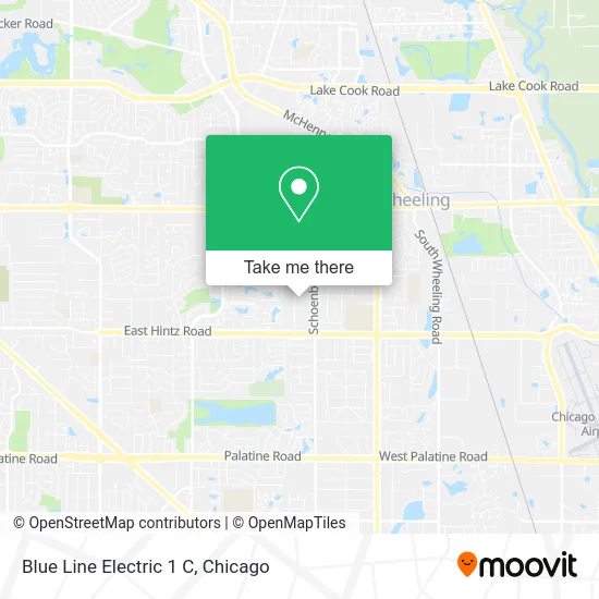 Blue Line Electric 1 C map