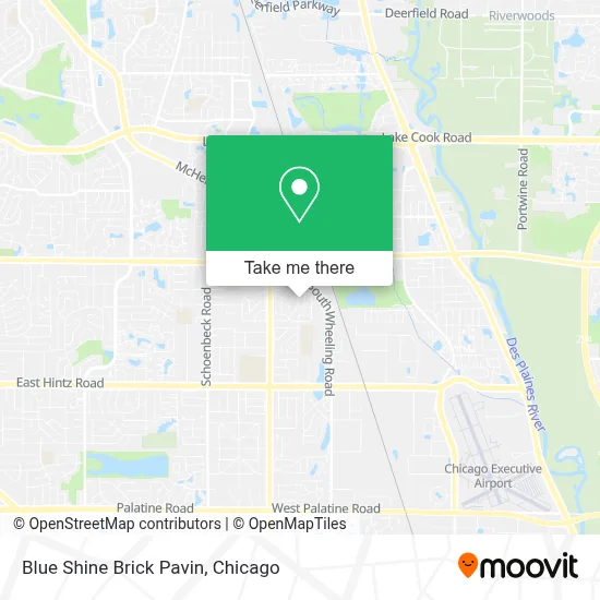 Blue Shine Brick Pavin map