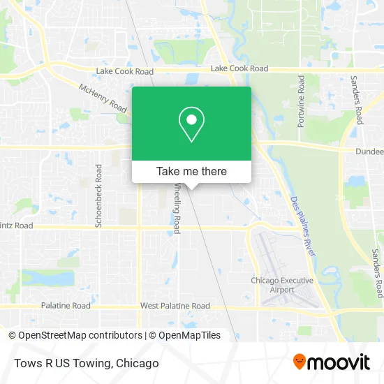 Tows R US Towing map