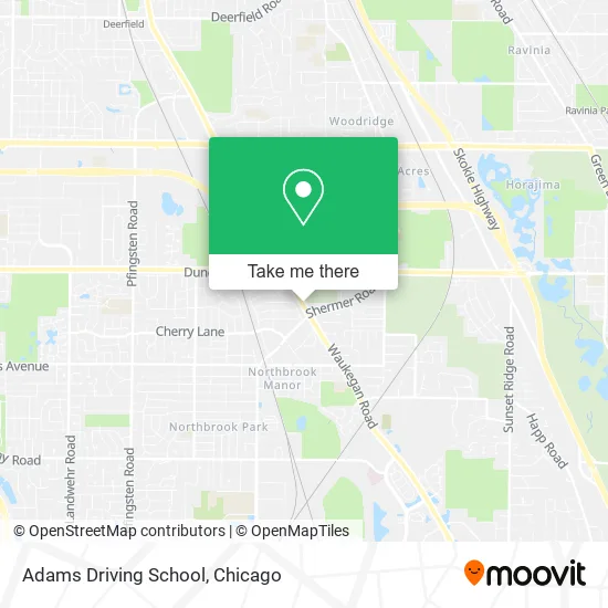 Adams Driving School map
