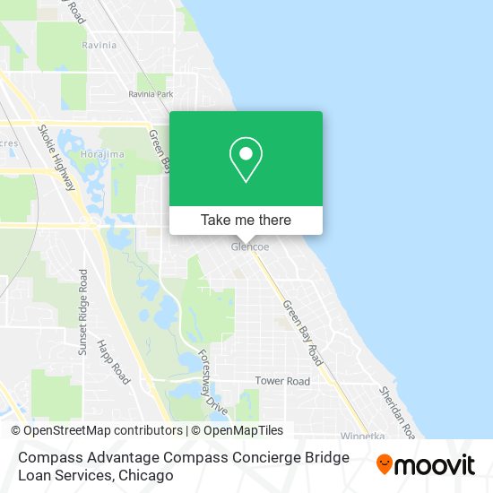 Mapa de Compass Advantage Compass Concierge Bridge Loan Services