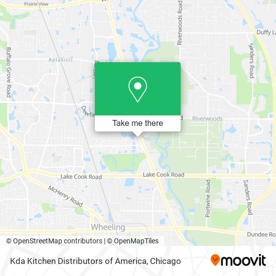 Kda Kitchen Distributors of America map
