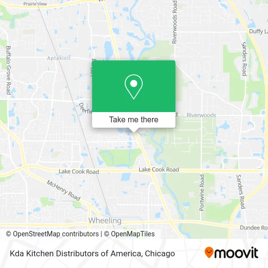 Kda Kitchen Distributors of America map