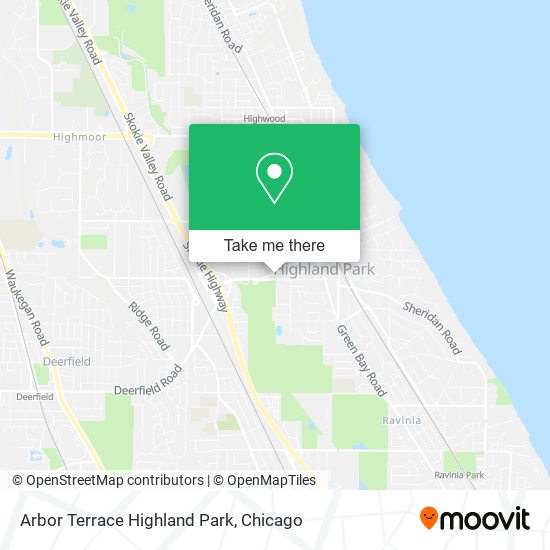 Arbor Terrace Highland Park map