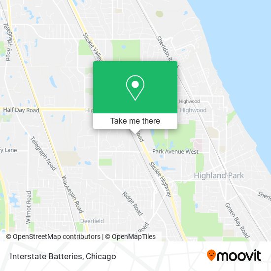 Mapa de Interstate Batteries