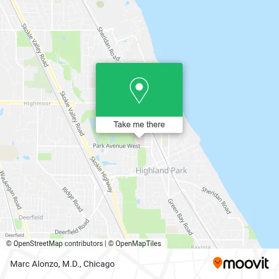 Marc Alonzo, M.D. map