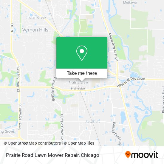 Mapa de Prairie Road Lawn Mower Repair