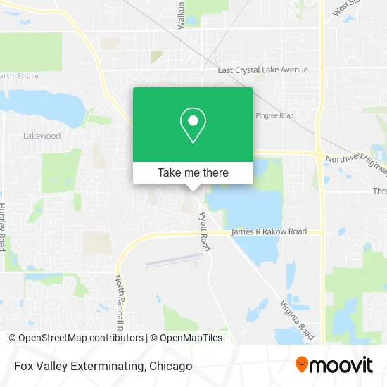 Fox Valley Exterminating map