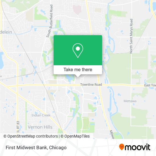 First Midwest Bank map