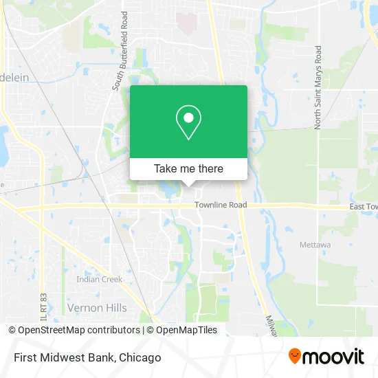 First Midwest Bank map