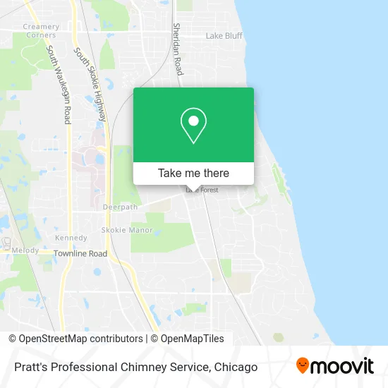 Pratt's Professional Chimney Service map