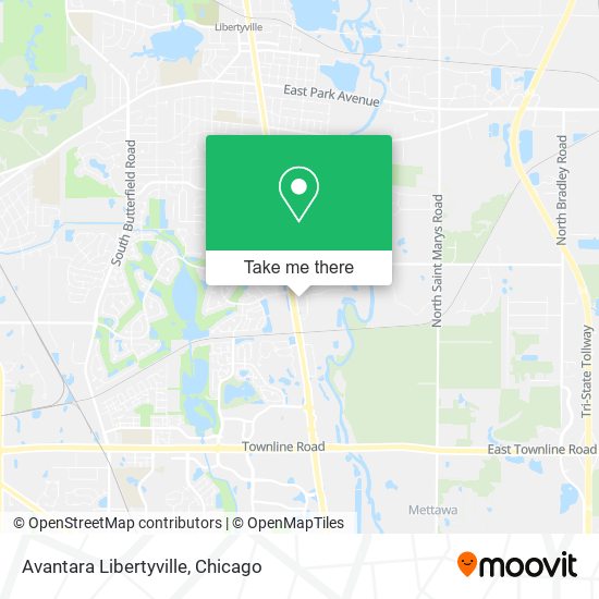 Avantara Libertyville map