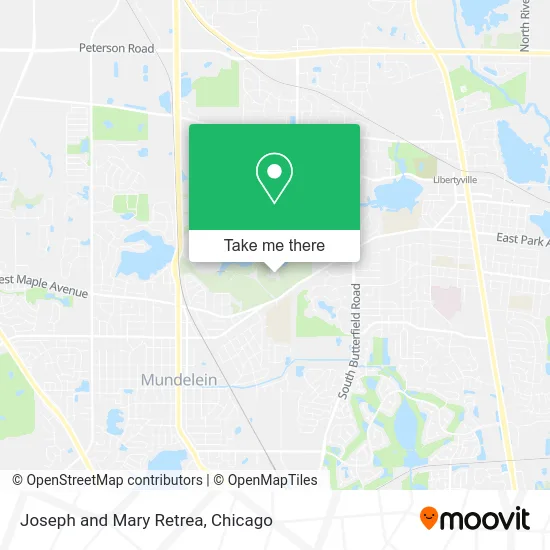 Joseph and Mary Retrea map