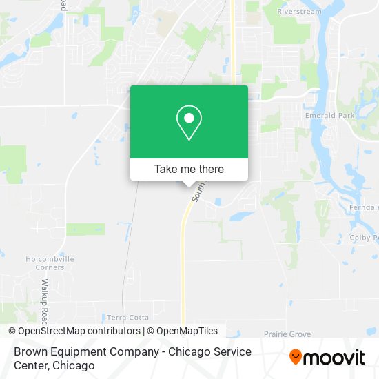 Brown Equipment Company - Chicago Service Center map
